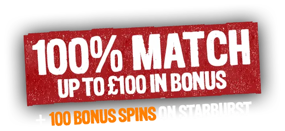 Welcome match and Starburst spins